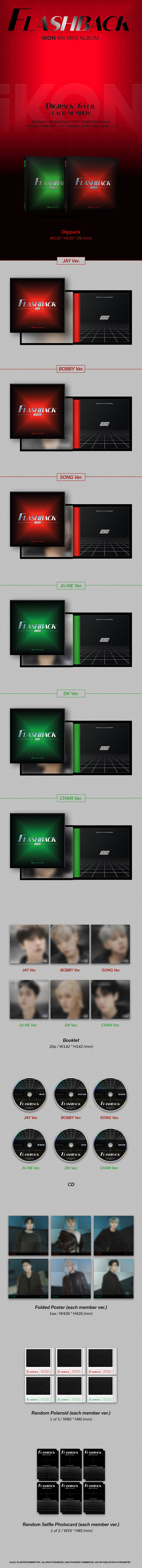 iKON - FLASHBACK [4th Mini Album - Digipack Ver.]