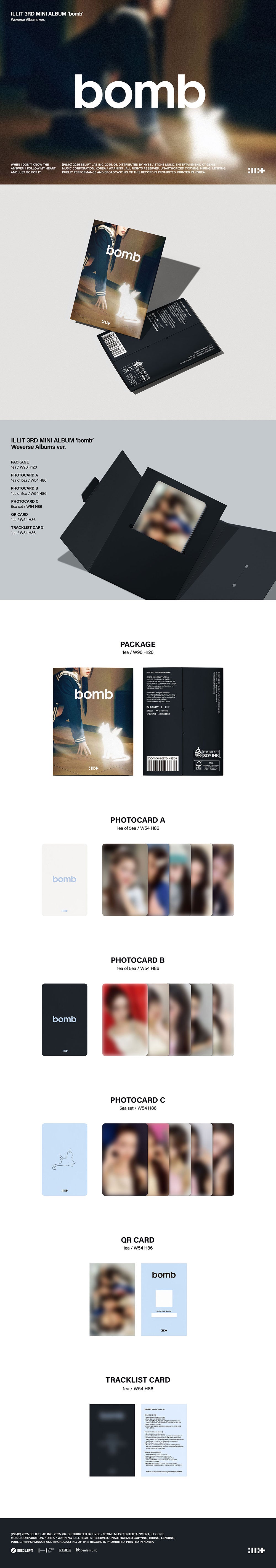 ILLIT - bomb [3rd Mini Album - Weverse Ver.]