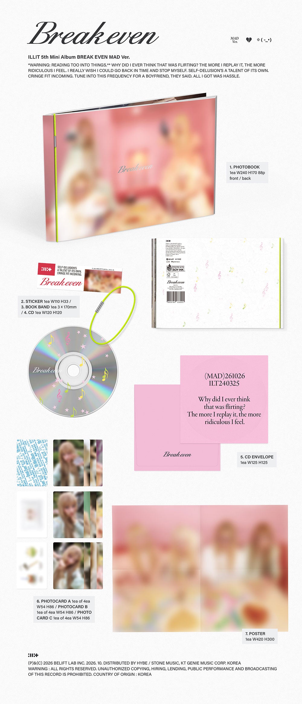 [PRE-ORDER] ILLIT - BREAK EVEN [5th Mini Album - hello82 Exclusive Ver.] gallery image 3