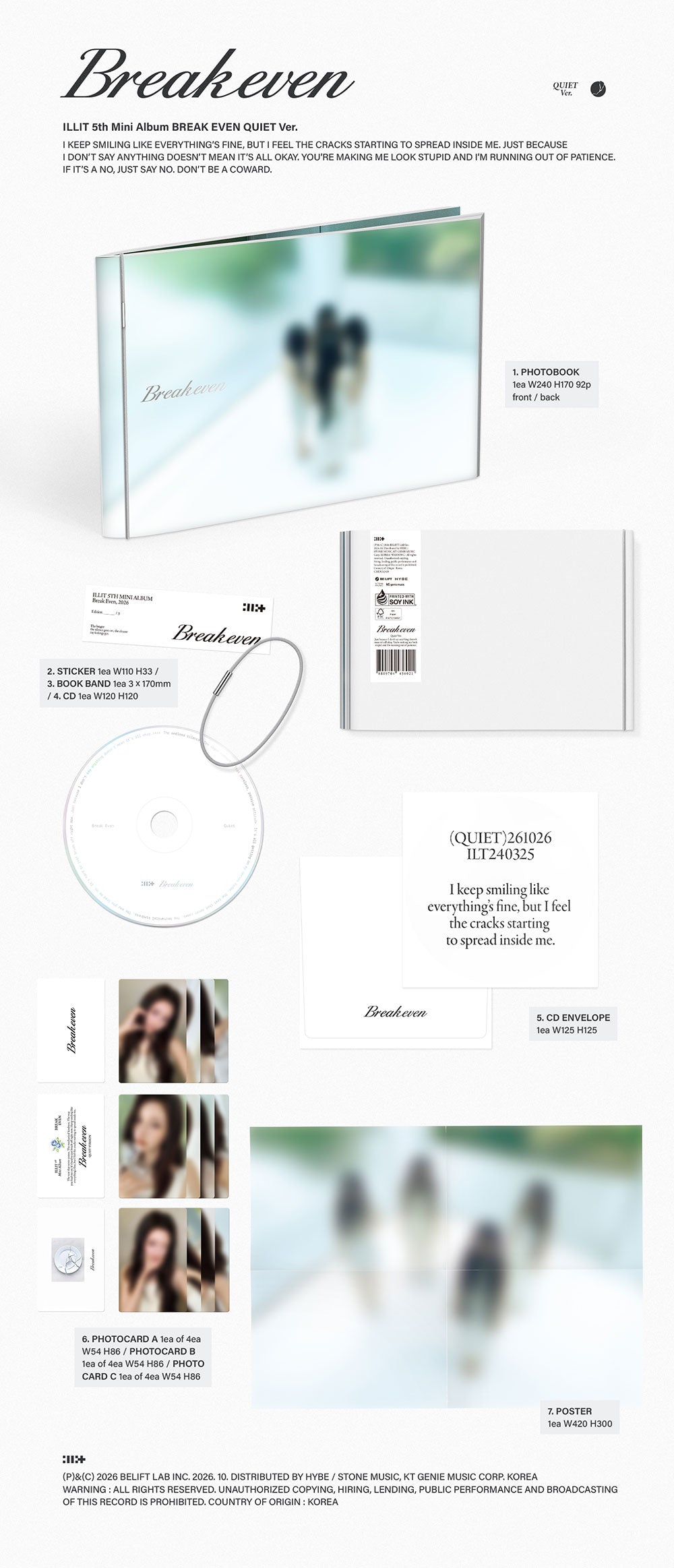 [PRE-ORDER] ILLIT - BREAK EVEN [5th Mini Album - hello82 Exclusive Ver.] gallery image 2
