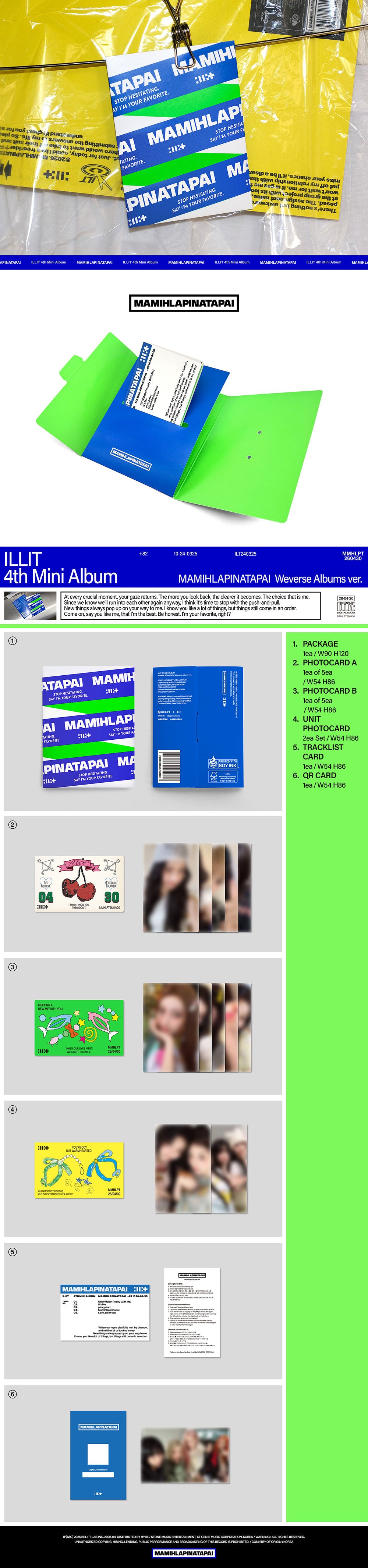 ILLIT - MAMIHLAPINATAPAI [4th Mini Album - Weverse Ver.] - K PLACE