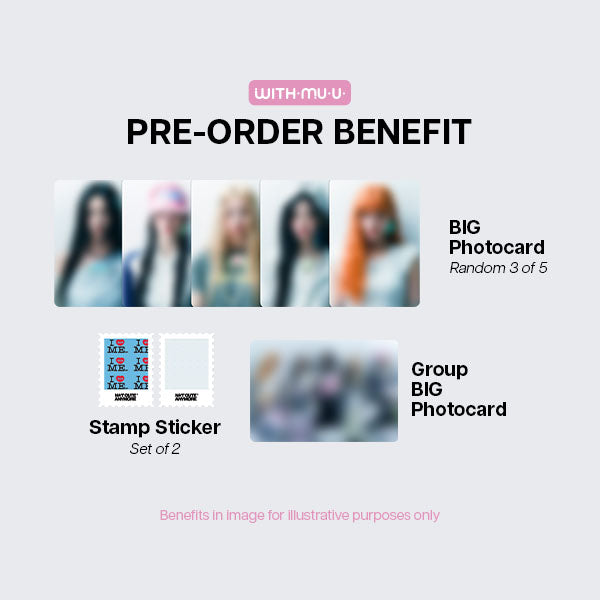 ILLIT NOT CUTE ANYMORE 1st Single Album Photobook and Weverse Set - Withmuu POBs