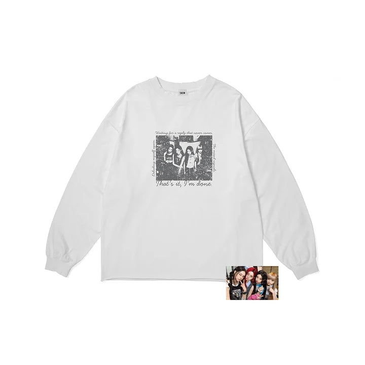 ILLIT Photo L S TShirt White BREAK EVEN Official MD - main image