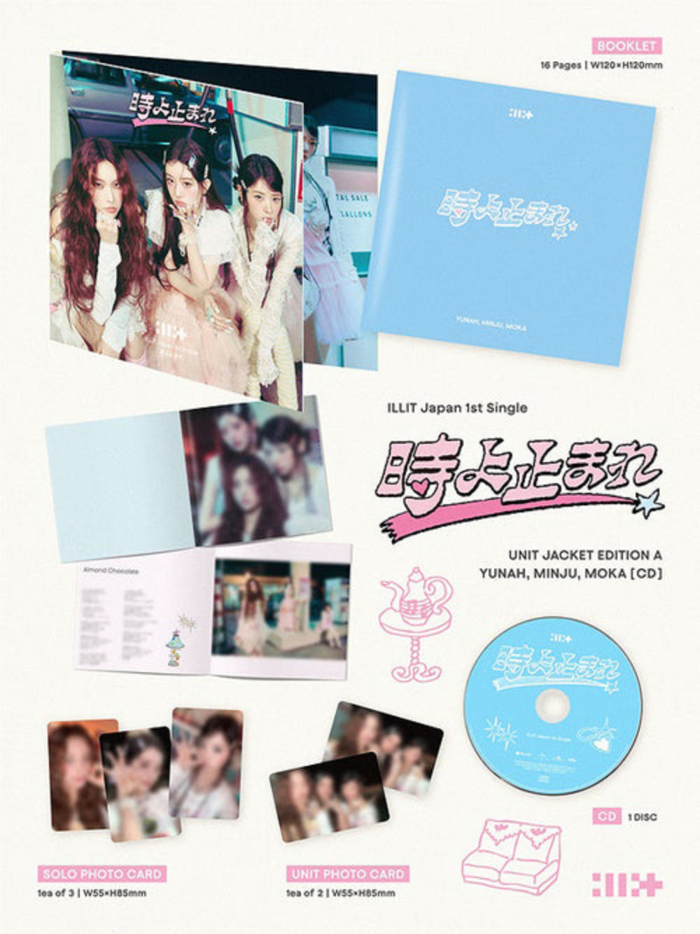 [PRE-ORDER] ILLIT - Toki Yo Tomare [1st JP Single Album - Unit Ver. A]