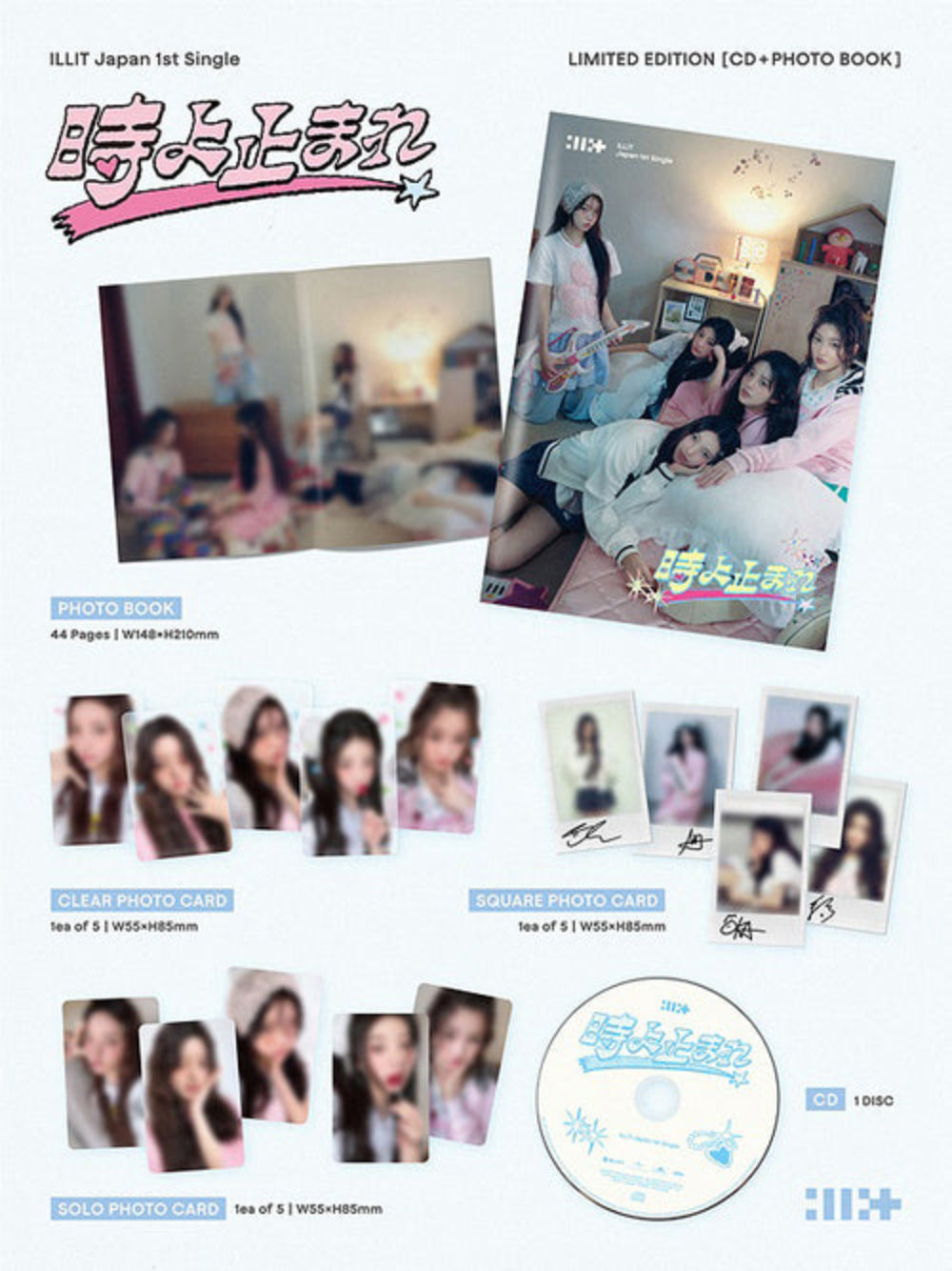 ILLIT - Toki Yo Tomare [1st JP Single Album - Limited Edition]