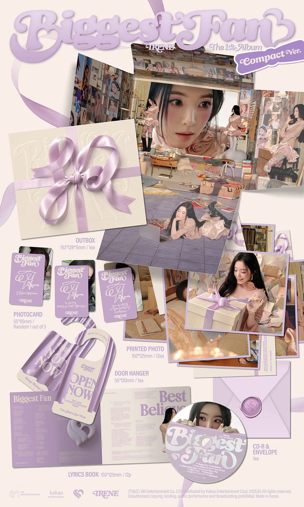 IRENE - Biggest Fan [1st Album - Compact Ver.] - K PLACE