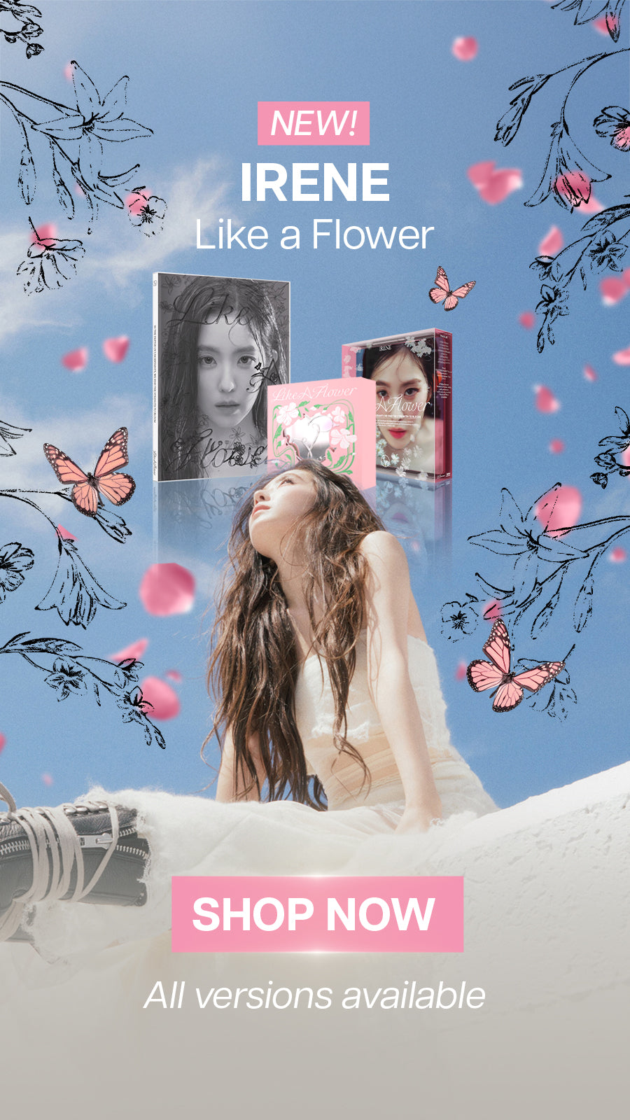 IRENE Like A Flower Banner Mobile