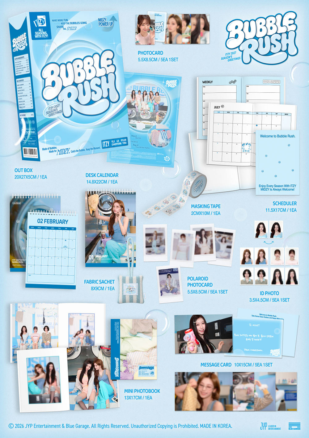 [PRE-ORDER] ITZY - 2027 Season's Greetings [BUBBLE RUSH] gallery image 1