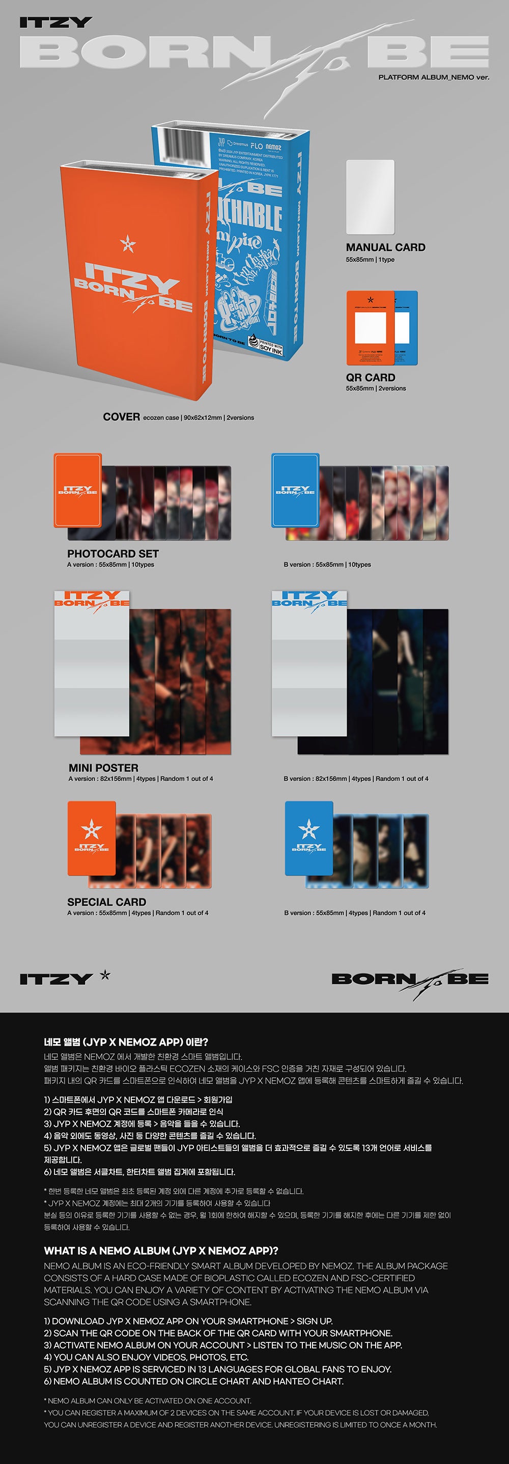 ITZY - BORN TO BE [2nd Album - Platform Nemo Ver.]