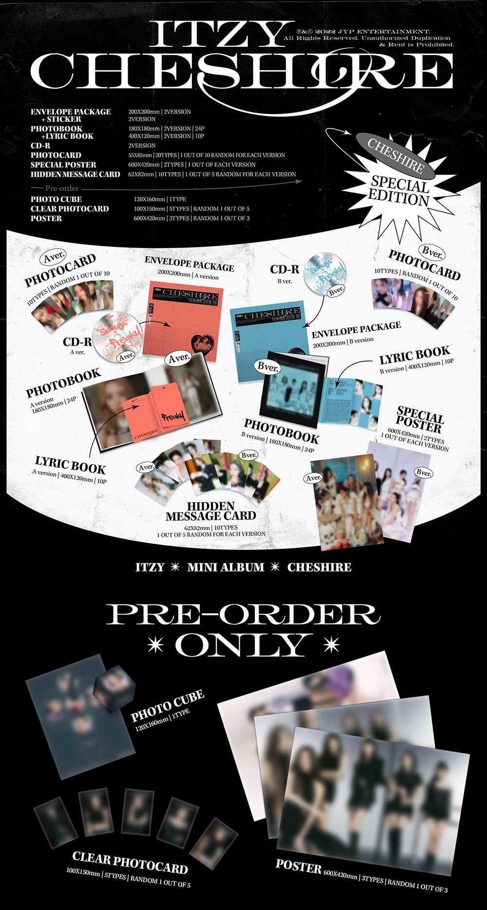 ITZY - CHESHIRE [6th Mini Album - Special Edition]