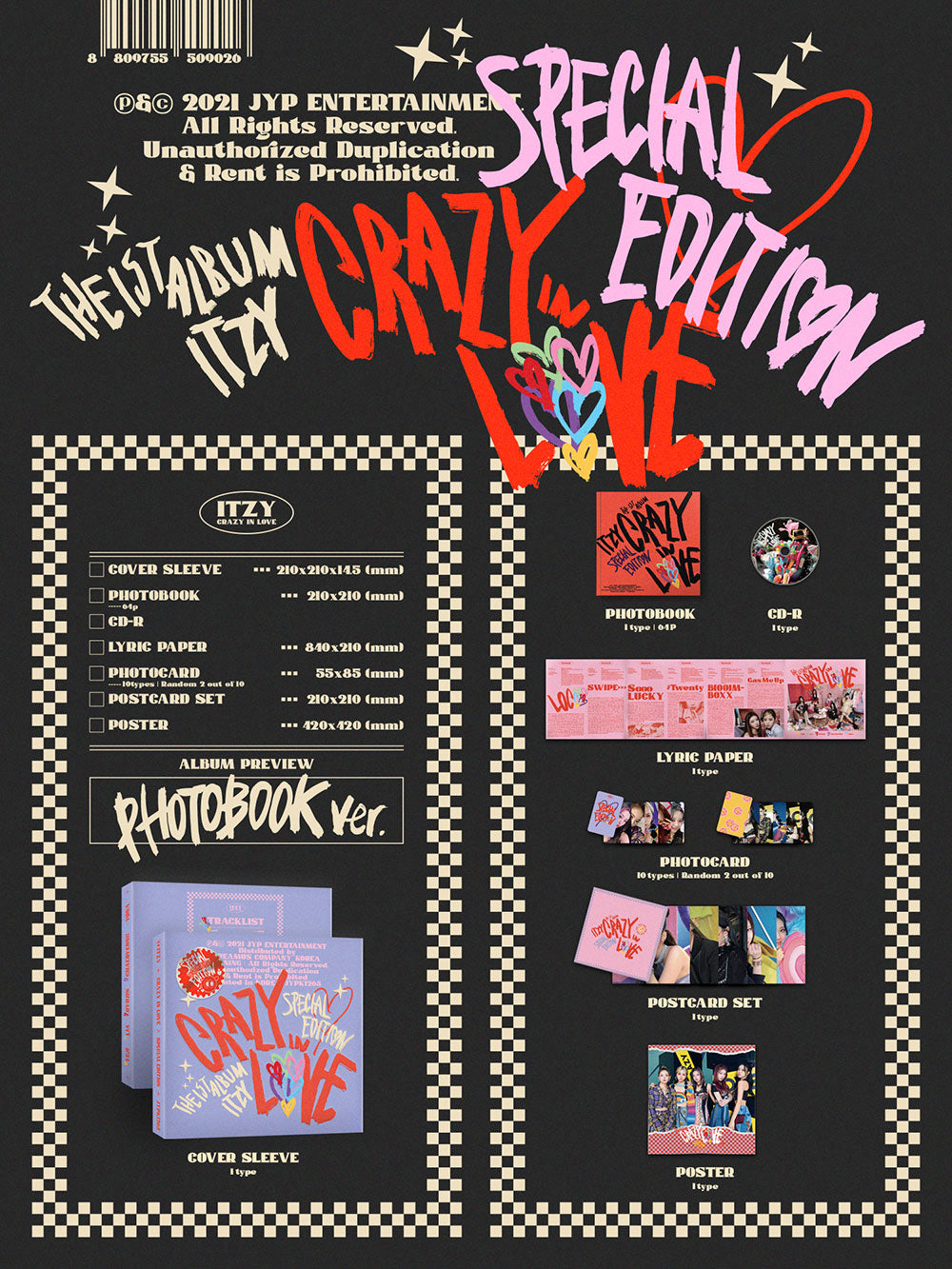 ITZY - CRAZY IN LOVE [1st Album - PHOTOBOOK Ver.] (Special Edition)