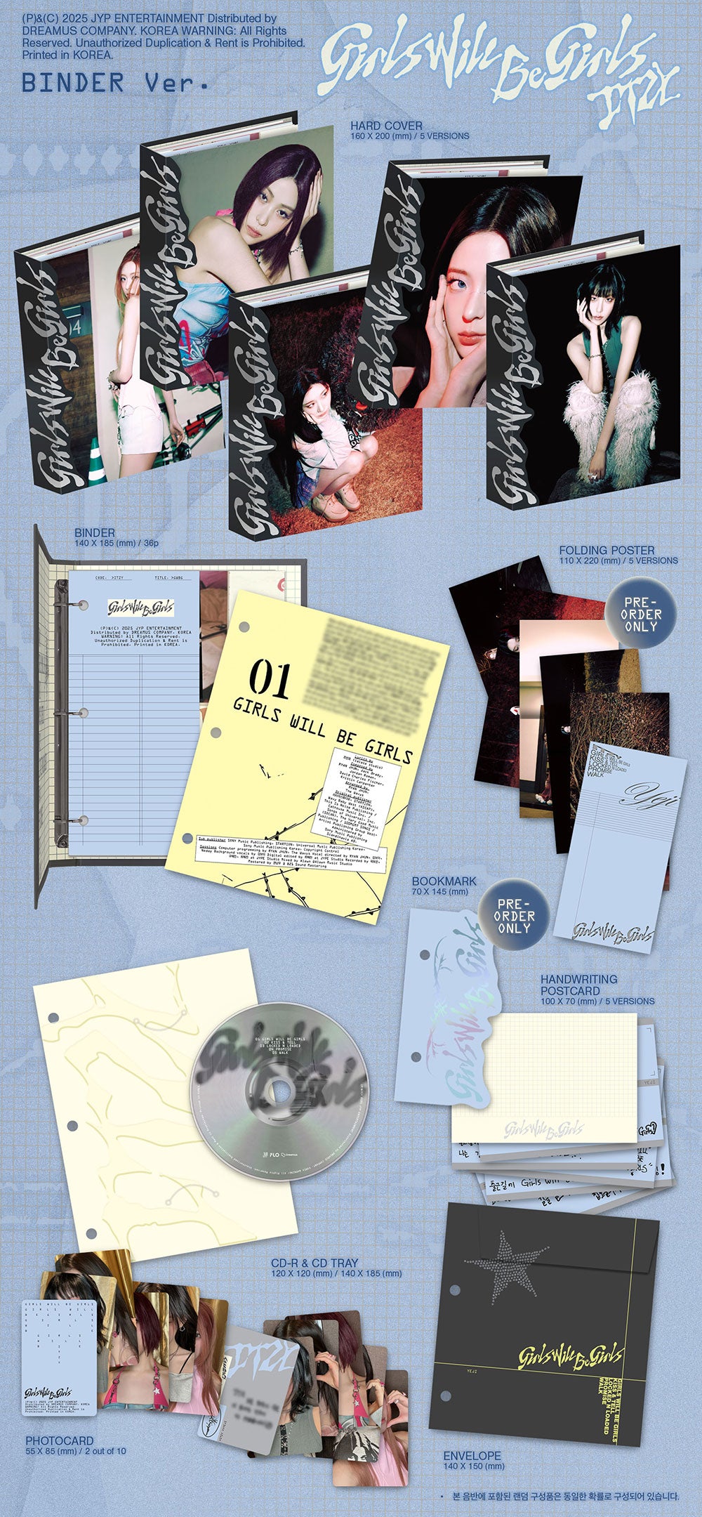 ITZY - Girls Will Be Girls [10th Mini Album - Binder Ver.]