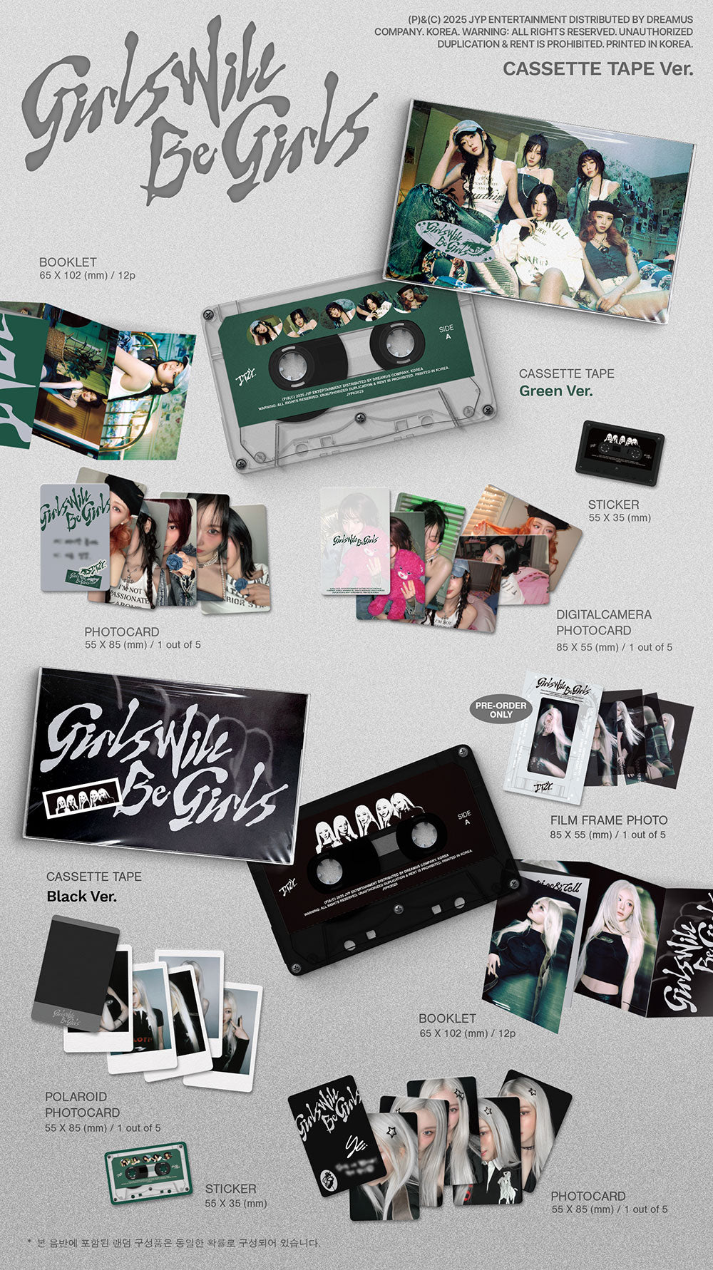 ITZY - Girls Will Be Girls [10th Mini Album - Cassette Tape Ver.]