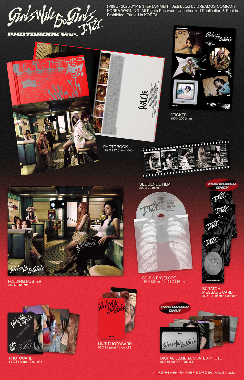 ITZY - Girls Will Be Girls [10th Mini Album - Photobook + Box + Folder Set] gallery image 1
