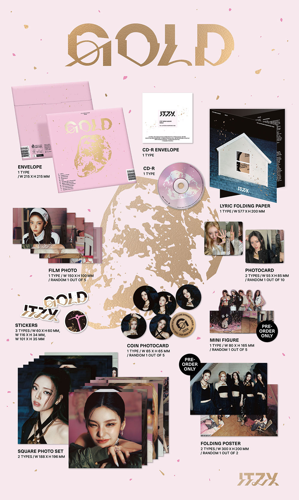 ITZY - GOLD [9th Mini Album - Special Edition GOLD Ver.]