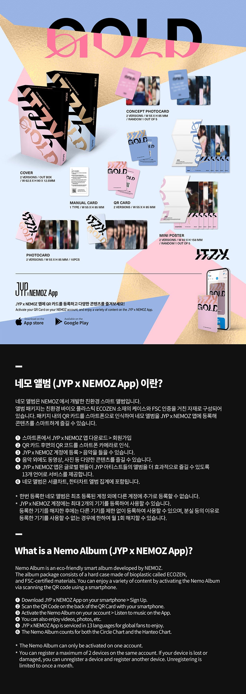 ITZY - GOLD [9th Mini Album - Platform Nemo Ver.]