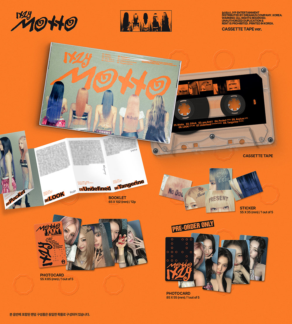 ITZY - Motto [12th Mini Album - CASSETTE TAPE Ver.] - K PLACE