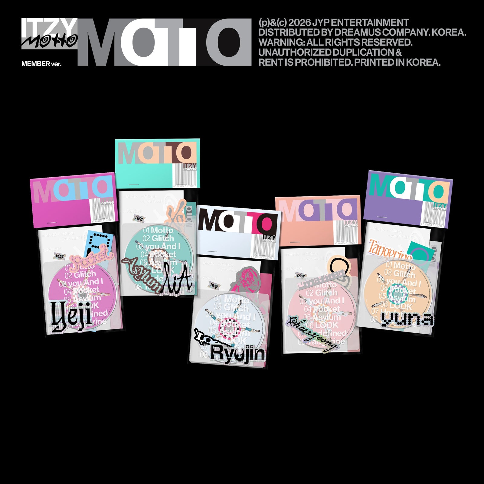 ITZY Motto 12th Mini Album Member Ver - Main Image