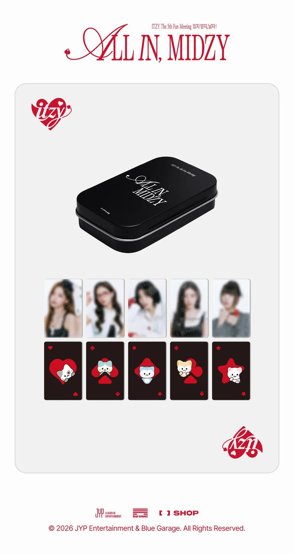[PRE-ORDER] ITZY - Tincase Set ['ALL IN, MIDZY' 5th Fan Meeting Official MD] gallery image 1