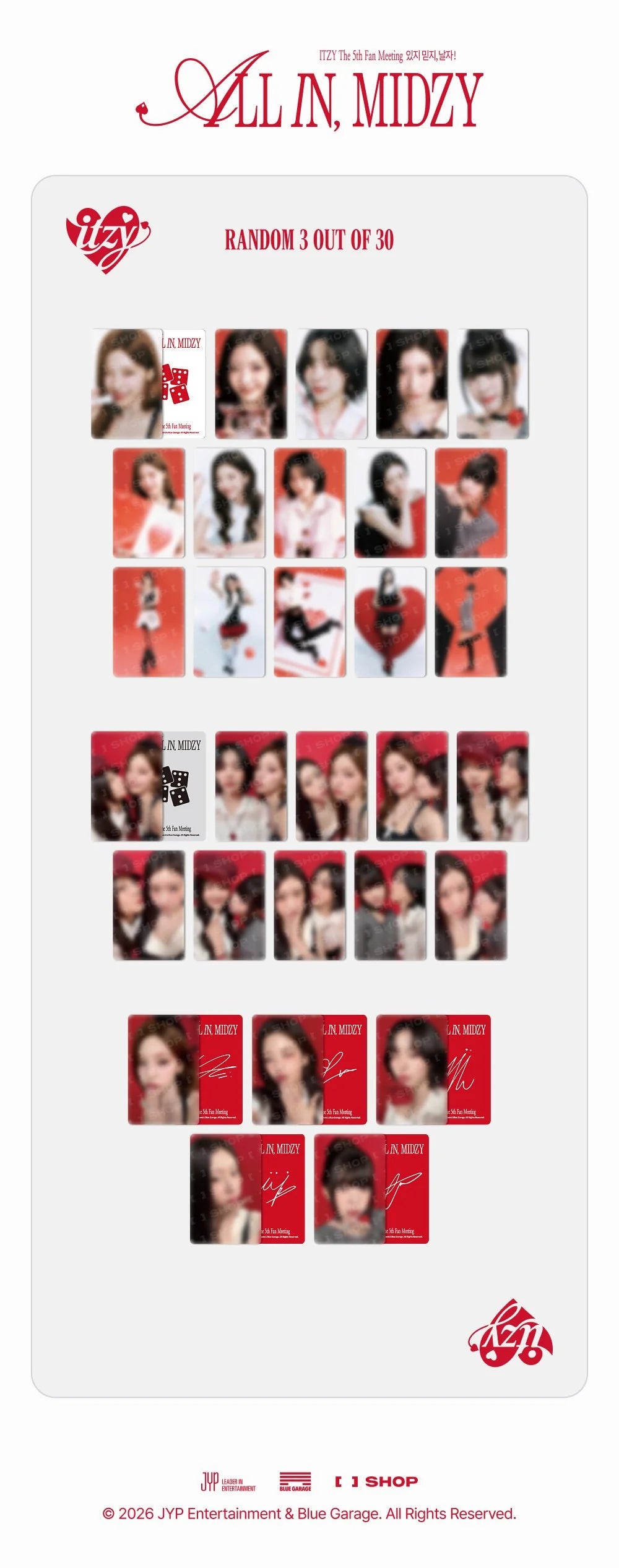 ITZY - Trading Card ['ALL IN, MIDZY' 5th Fan Meeting Official MD
