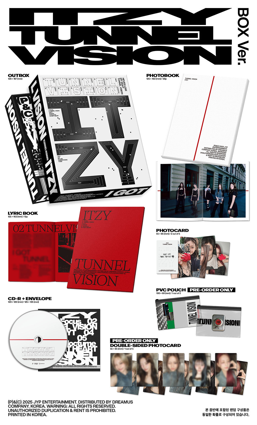 [PRE-ORDER] ITZY - TUNNEL VISION [11th Mini Album - Box Ver.]