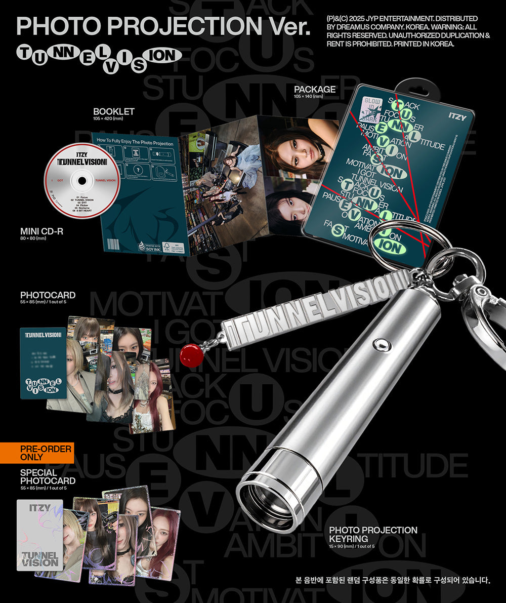 [PRE-ORDER] ITZY - TUNNEL VISION [11th Mini Album - Photo Projection Ver.]