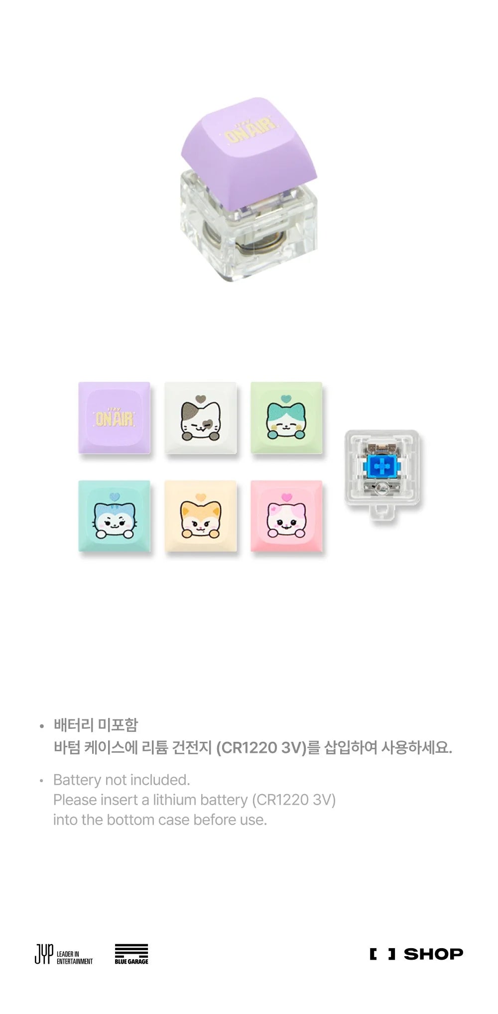 ITZY - TWINZY Keycap Set [The 4th Fan Meeting 'ON AIR' Official MD]