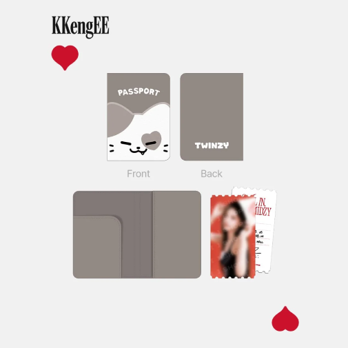 ITZY TWINZY Passport Cover ALL IN MIDZY 5th Fan Meeting Official MD KKENGEE Ver - main image