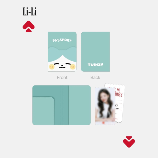 ITZY TWINZY Passport Cover ALL IN MIDZY 5th Fan Meeting Official MD LILI Ver - main image
