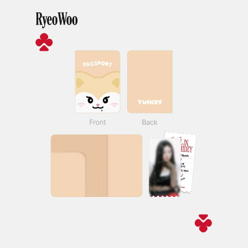 ITZY TWINZY Passport Cover ALL IN MIDZY 5th Fan Meeting Official MD RYEOWOO Ver - main image
