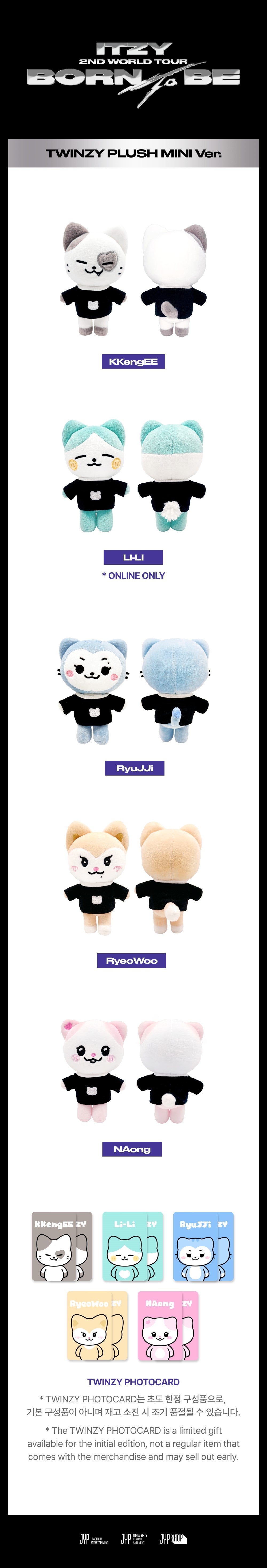 ITZY - TWINZY Plush Mini Ver. [2ND WORLD TOUR 'BORN TO BE']