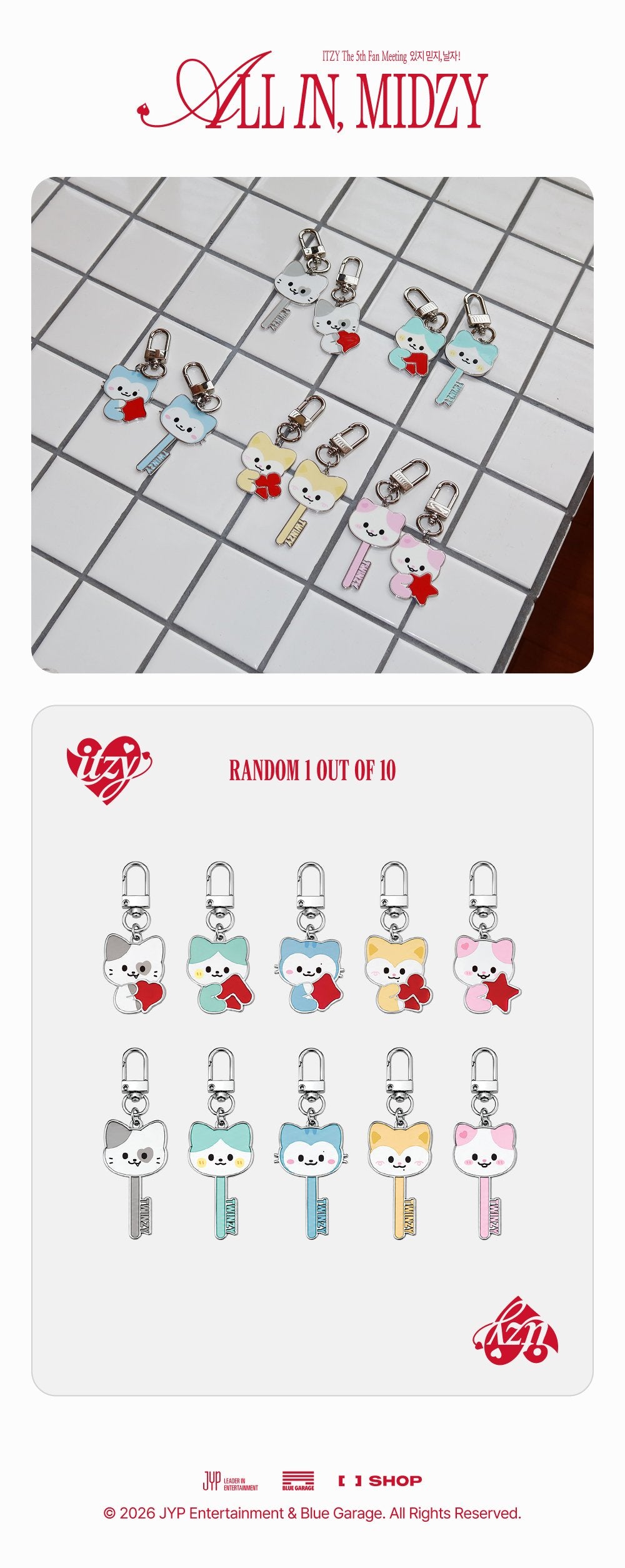 [PRE-ORDER] ITZY - TWINZY Secret Metal Charm ['ALL IN, MIDZY' 5th Fan Meeting Official MD] gallery image 1