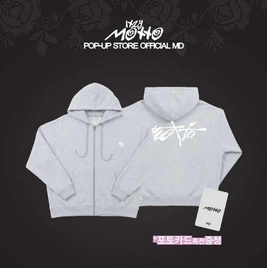 ITZY Zip Up Hoodie Motto POP UP Store Official MD - main image