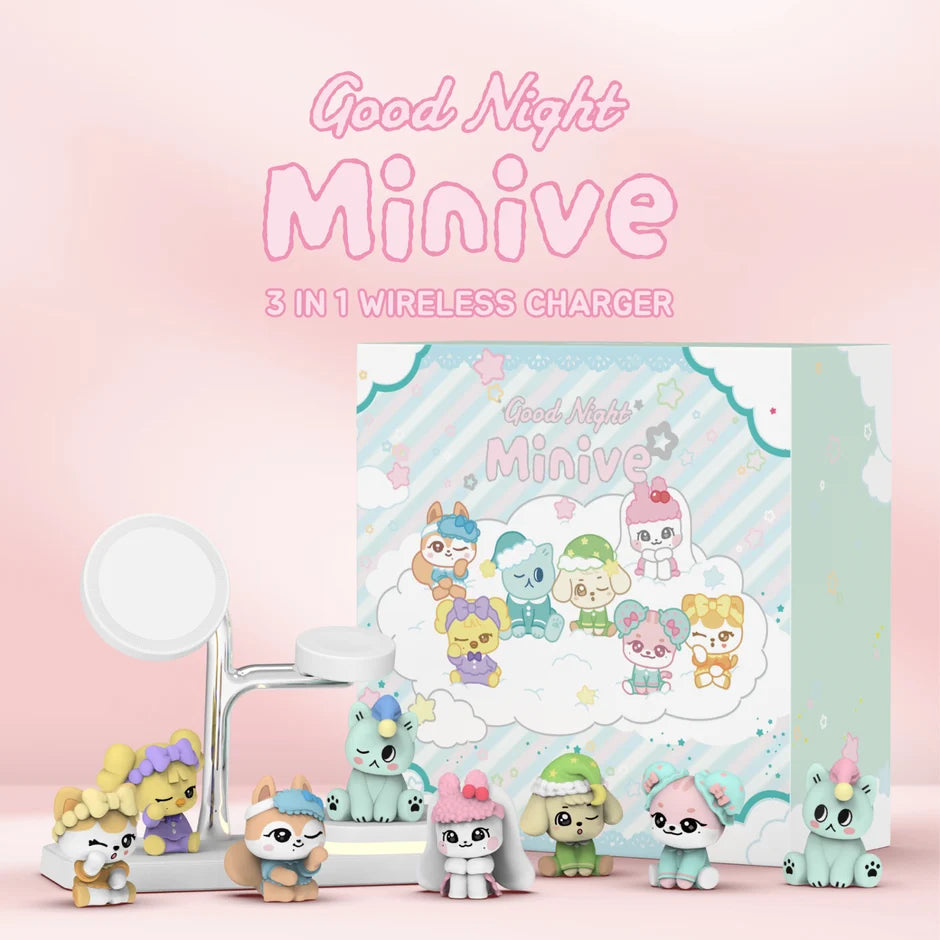IVE 3 in 1 Wireless Charger Good Night MINIVE Luxury Package Set Ver - Main Image