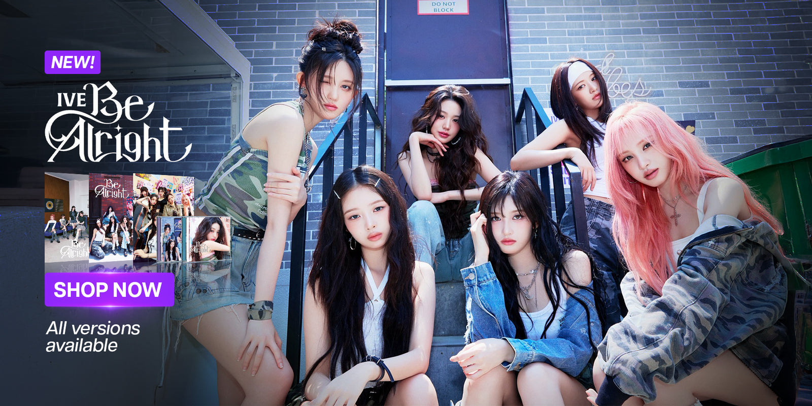 IVE Be Alright JP Album Banner