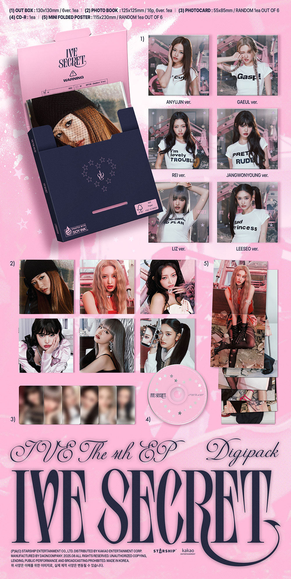 IVE - IVE SECRET [4th EP Album - Digipack Ver.]