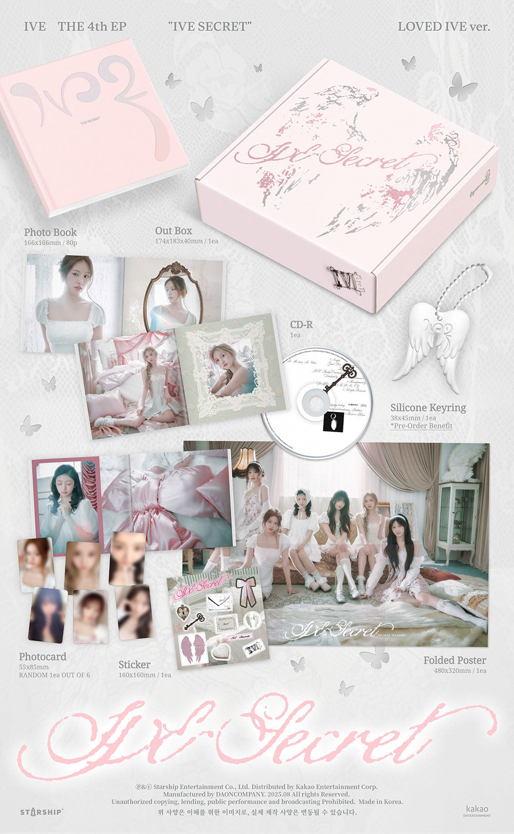 [PRE-ORDER] IVE - IVE SECRET [4th EP Album - LOVE IVE Ver.]