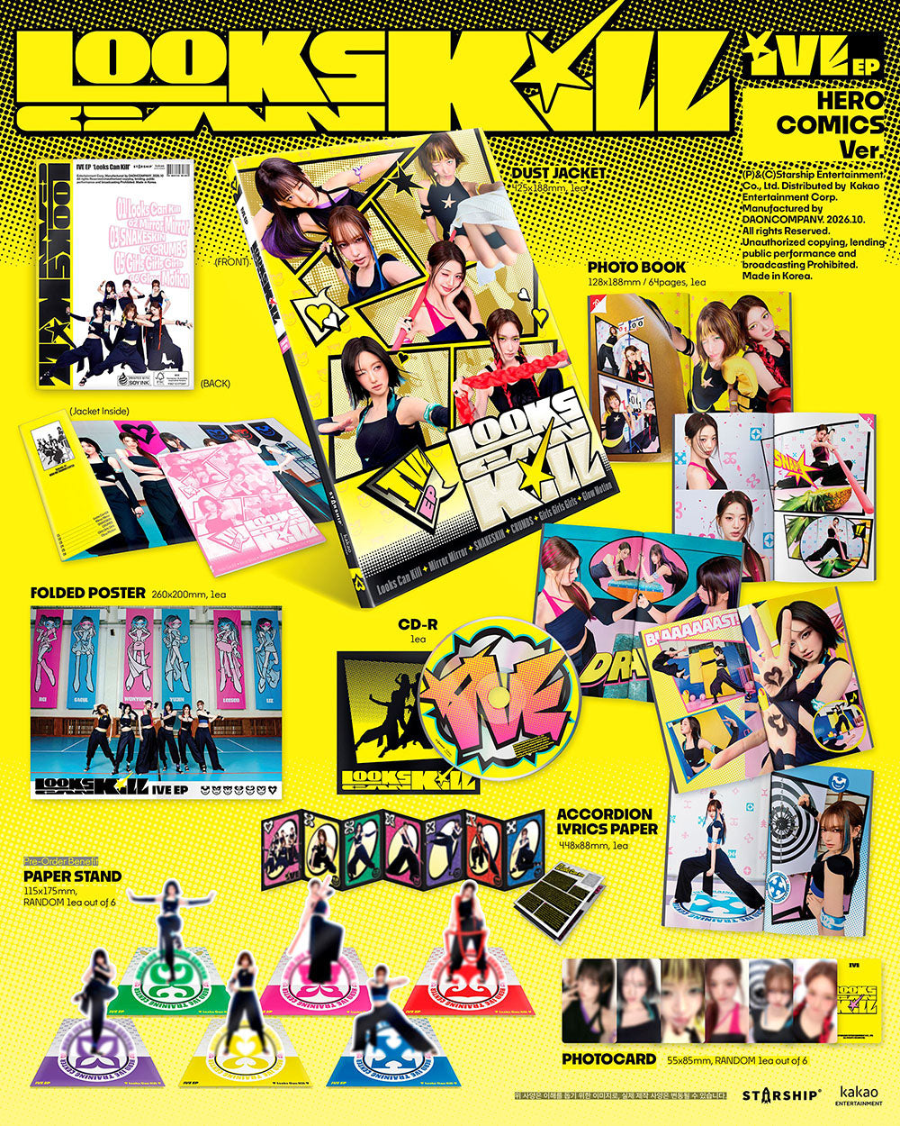 [PRE-ORDER] IVE - Looks Can Kill [5th EP Album - 3 Set Package] gallery image 2