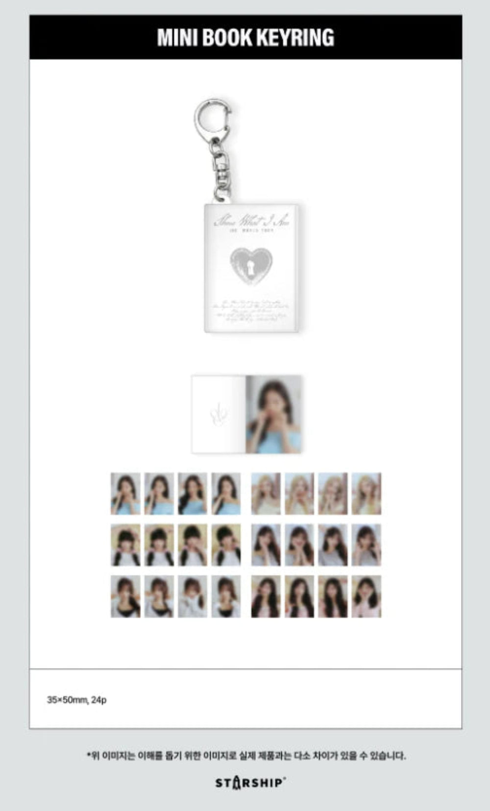 [PRE-ORDER] IVE - Mini Book Keyring ['SHOW WHAT I AM' WORLD TOUR Official MD]