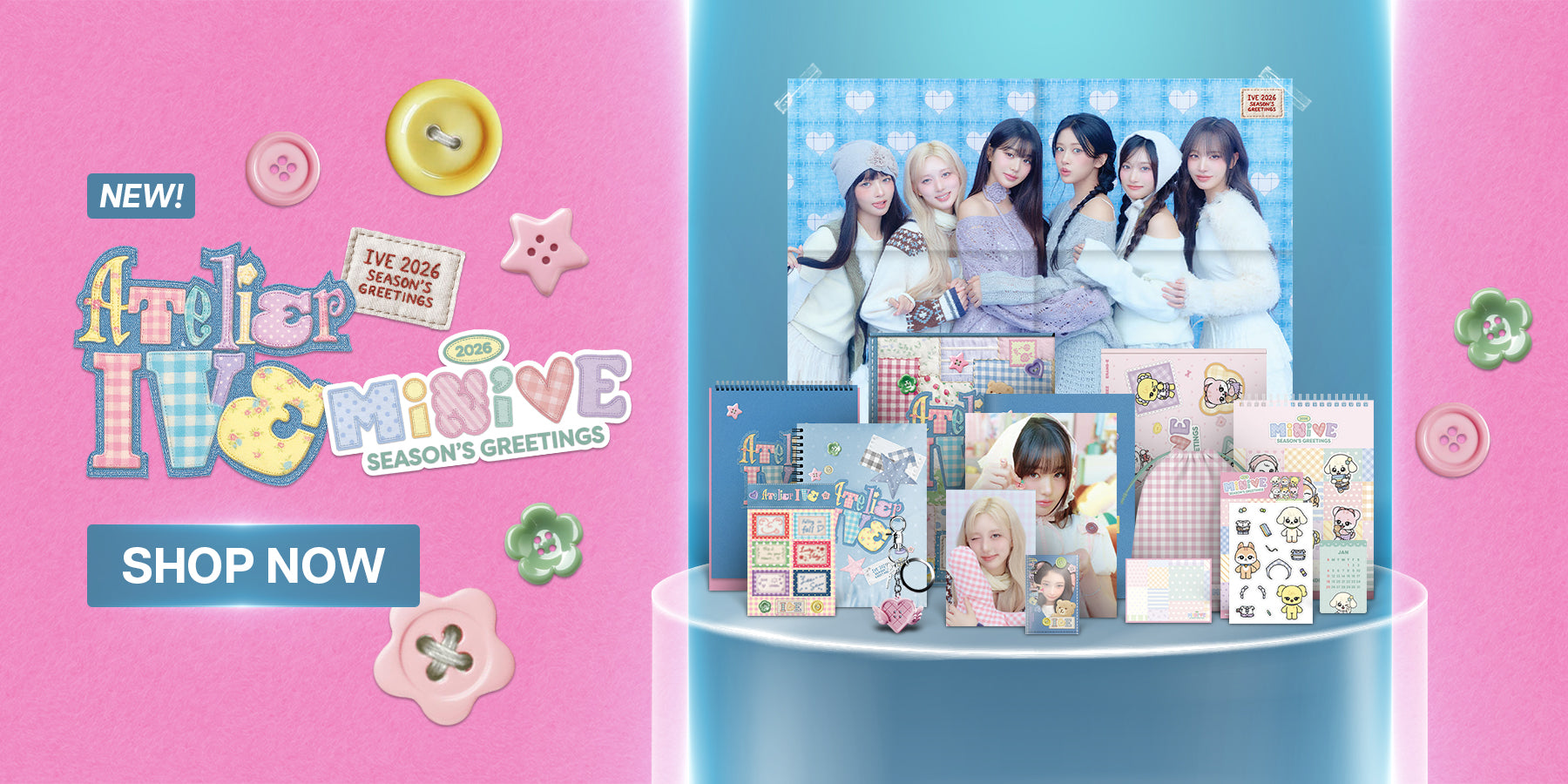 IVE MINIVE 2026 Seasons Greetings - Banner