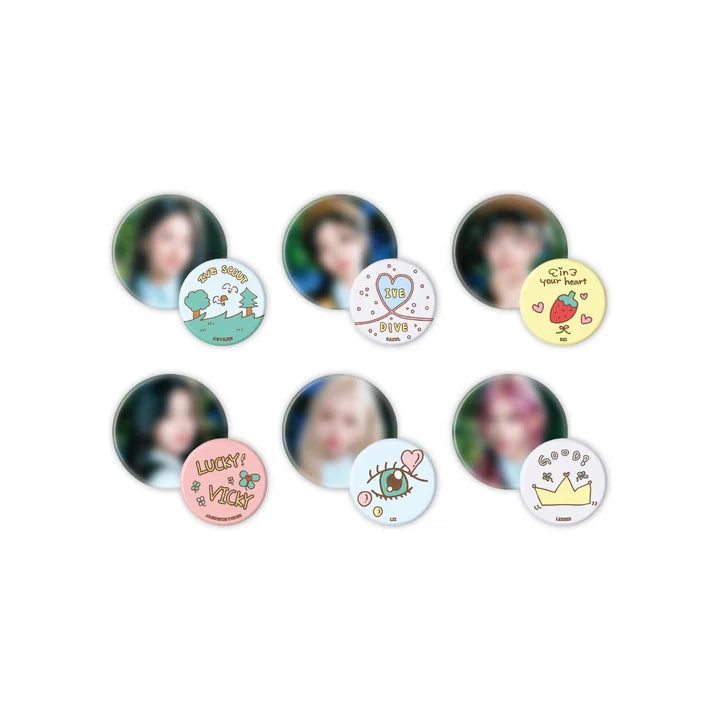 IVE Random Random Pin Button Set 2025 Fan Con IVE SCOUT Official MD - main image