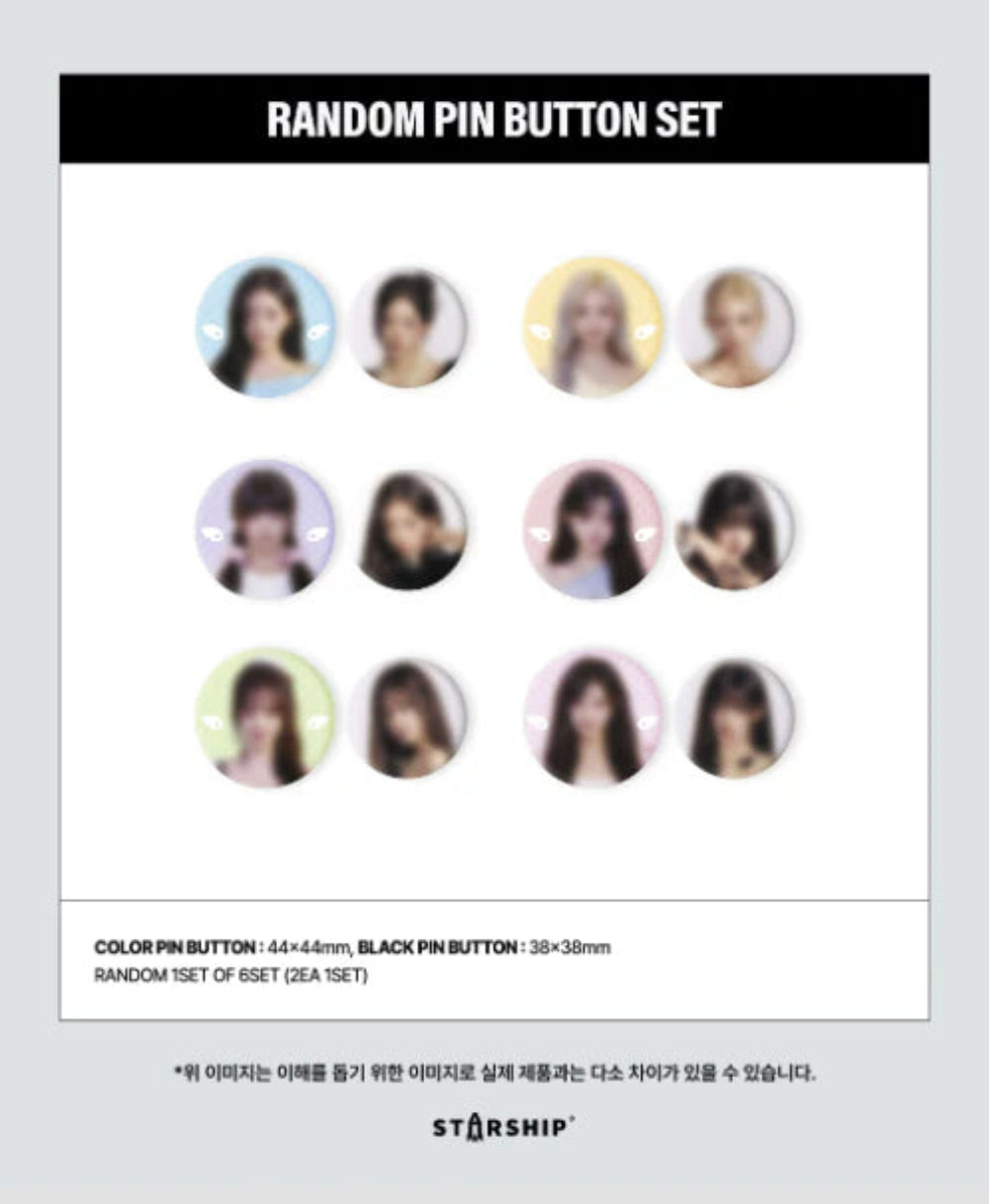 [PRE-ORDER] IVE - Random Pin Button Set ['SHOW WHAT I AM' WORLD TOUR Official MD]