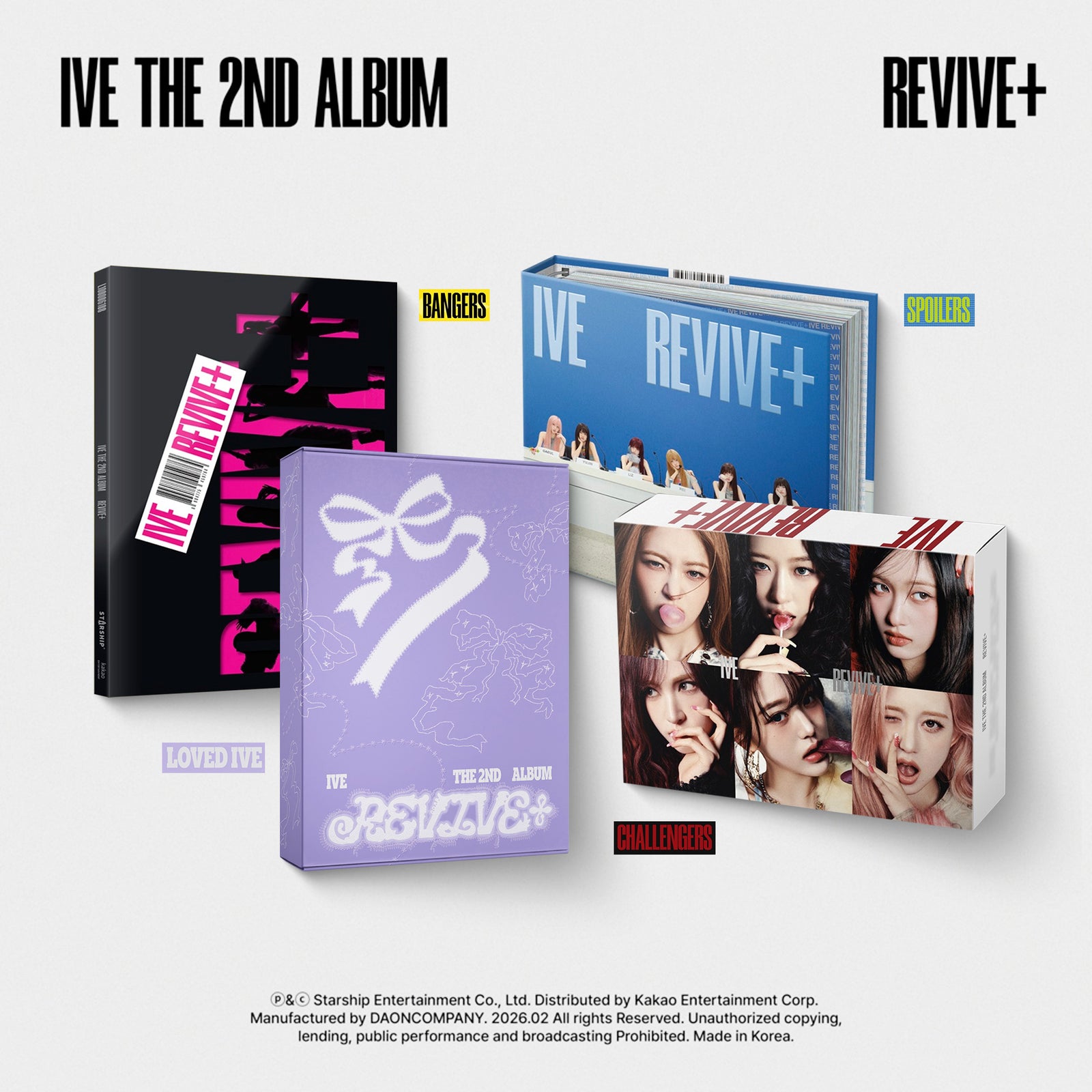 IVE REVIVE 2nd Album 4 Set Package - Main Image