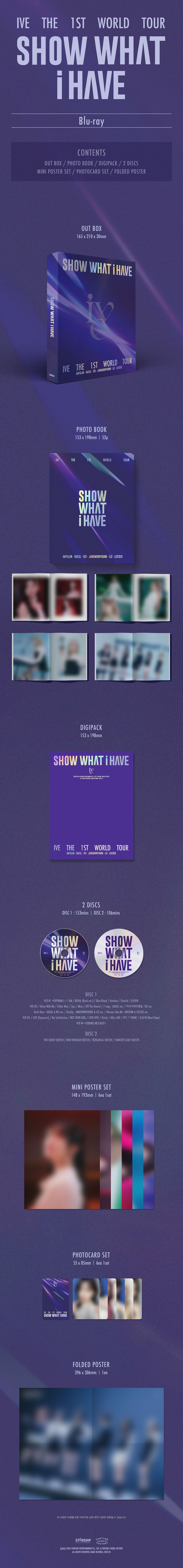 IVE - SHOW WHAT I HAVE [The 1st World Tour - Blu-ray]