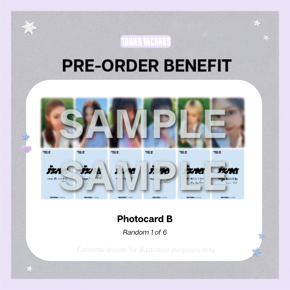 izna HANDLE WITH CARE 1st JP Mini Album - Member Solo Edition - TOWER RECORDS POBs