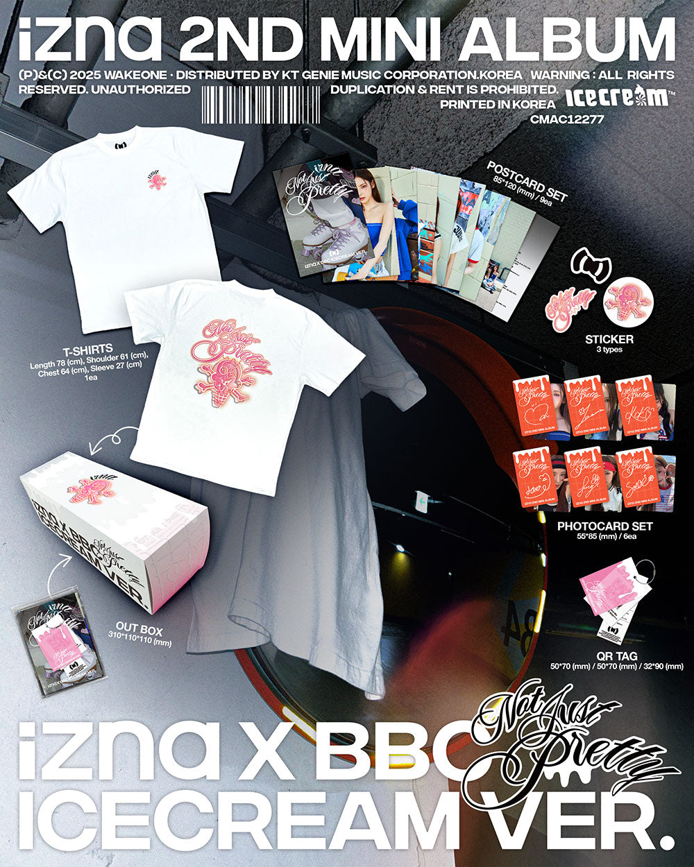 [PRE-ORDER] izna - Not Just Pretty [2nd Mini Album - izna x BBC ICECREAM Limited Edition Ver.]