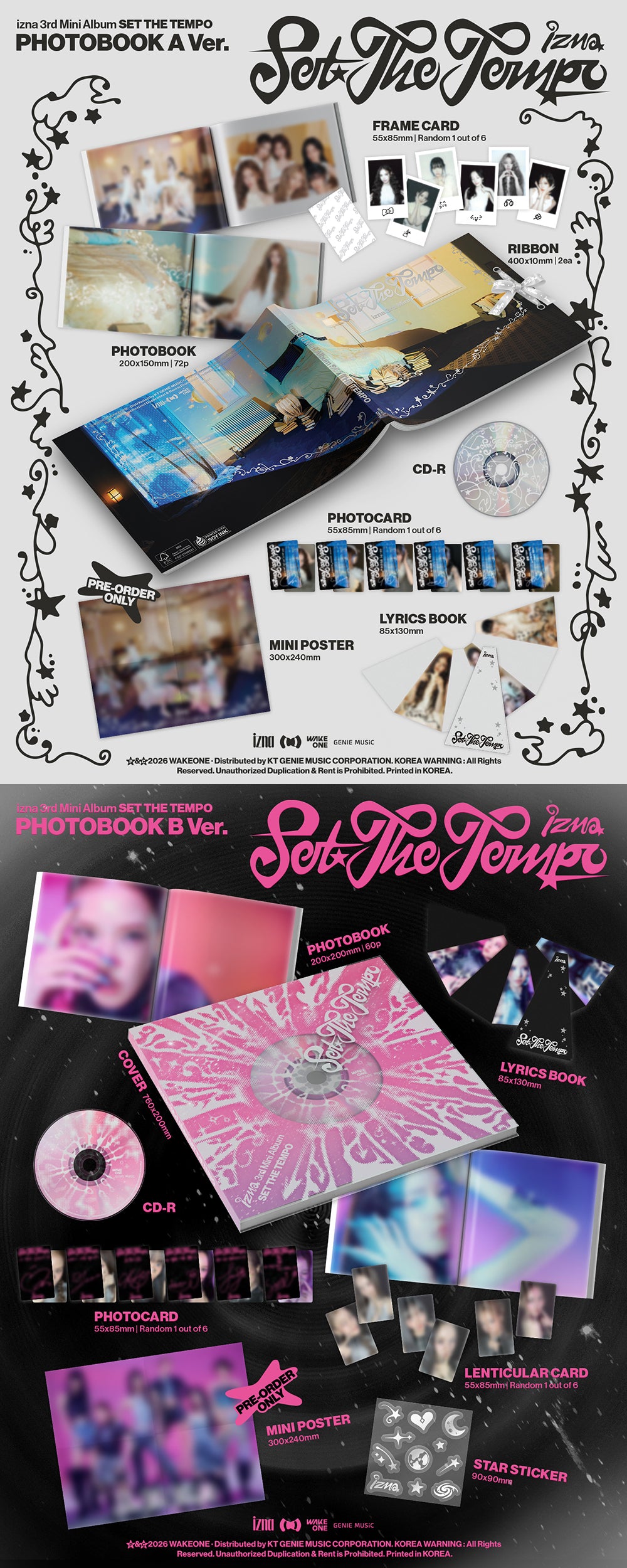 [PRE-ORDER] izna - SET THE TEMPO [3rd Mini Album - PHOTOBOOK Ver.]