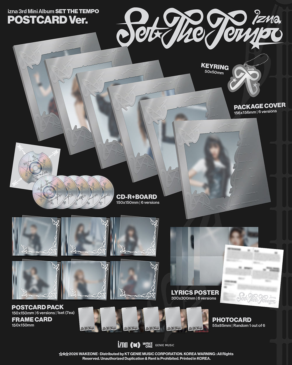 [PRE-ORDER] izna - SET THE TEMPO [3rd Mini Album - POSTCARD Ver.]