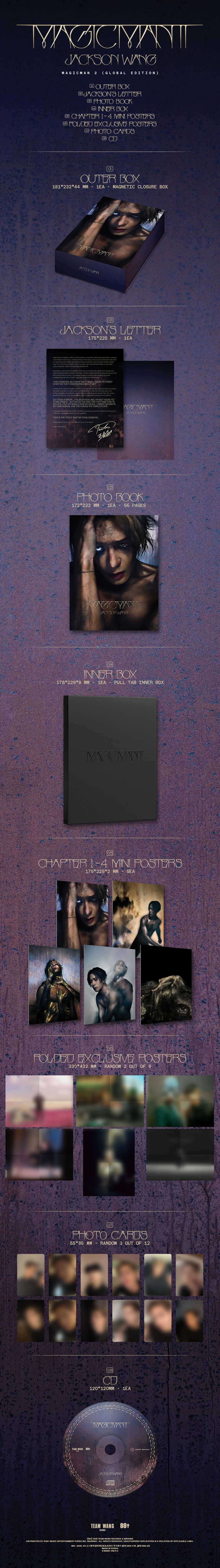 jackson wang MAGICMAN 2サイン入りまとめ MAGICMAN 2 Vinyl + Signed Art Card – Jackson Wang