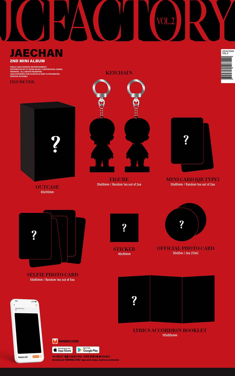 [PRE-ORDER] JAECHAN - JCFACTORY vol.2 [2nd Mini Album - FIGURE Ver.]